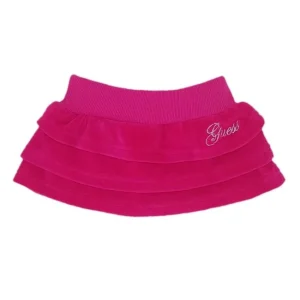 Jupe bébé fille en velours - Rose