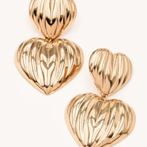 Nahia | Boucles coeur pendantes