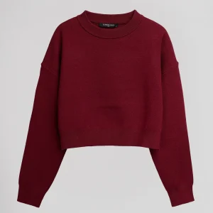 Pull court ample P-MESS BORDEAUX