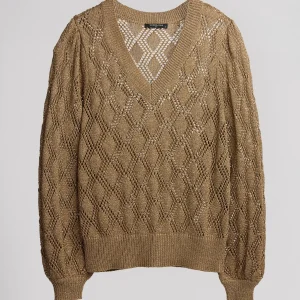 Pull ample en maille PAVINA LUREX GOLD WILD