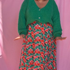 pull gilet Tom - grande taille uni vert en alpaga