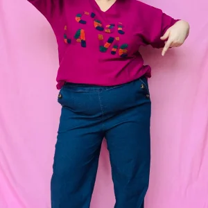 Pull grande taille - c'est la vie - coloré