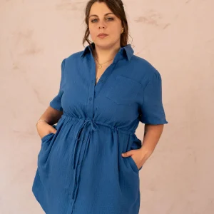 Robe chemise en gaze de coton - Robe Abigail