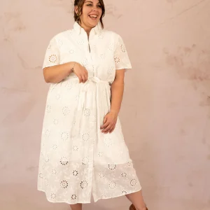 Robe chemise en broderie anglaise - Robe Elisabeth