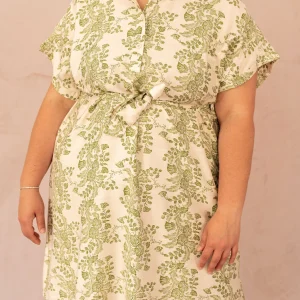 Robe trapèze à imprimé - Robe Isra